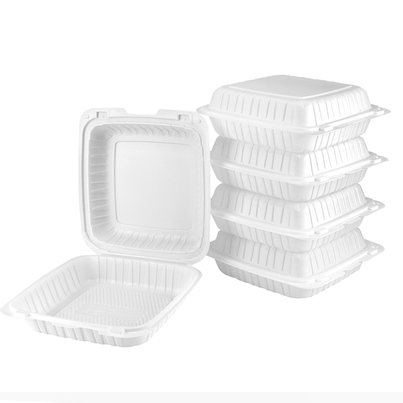 EP91 | Microwavable PP Square Clamshell Container |9X9X3″ – 150 Pcs ...