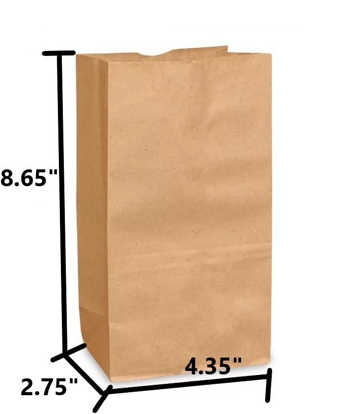 Bag#3 4.35 X 2.75 X 8.65